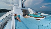 Oceanco Yacht NIRVANA -  Sundeck Pool and Sunbeds